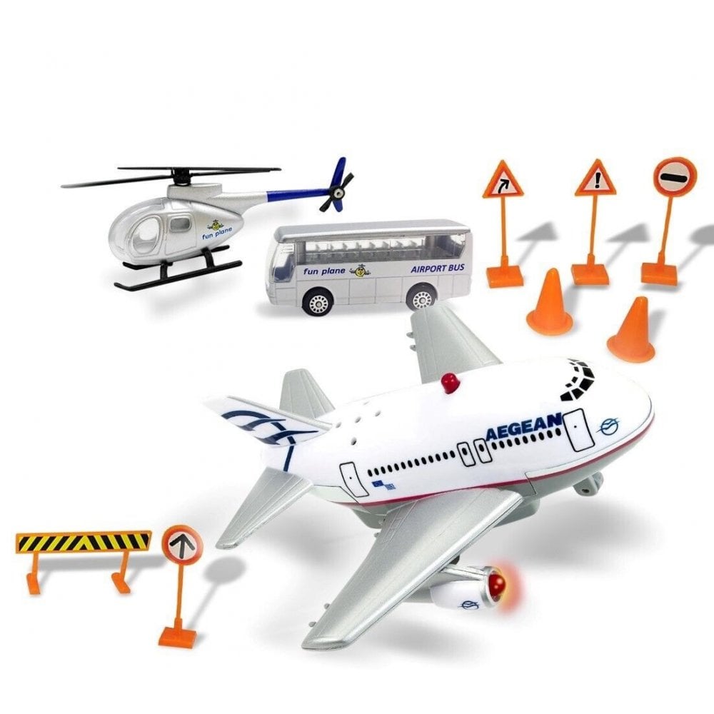 Premier Plane Pull Back Airport Set